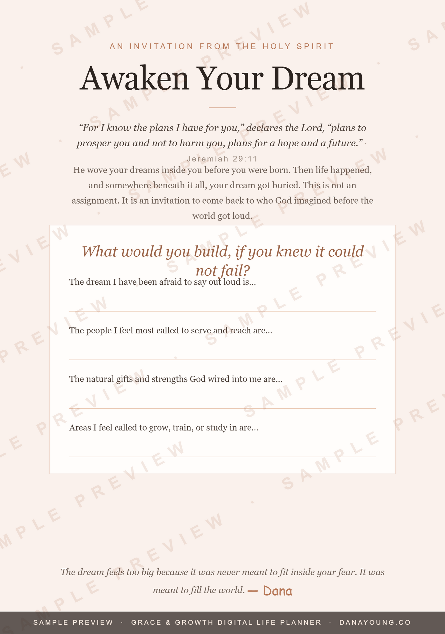 Grace & Growth Digital Life Planner - Linked Edition| Faith-Driven Planning for Women | Clickable Digital Planner | GoodNotes iPad PDF