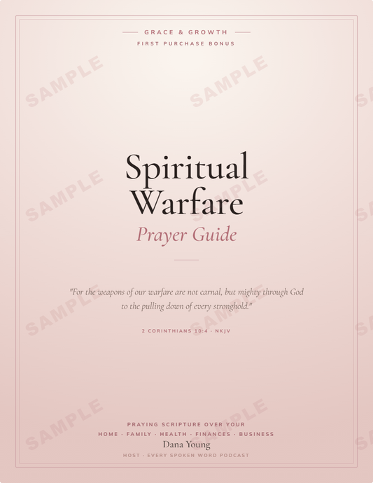 Spiritual Warfare Prayer Guide · Printable Scripture Declarations
