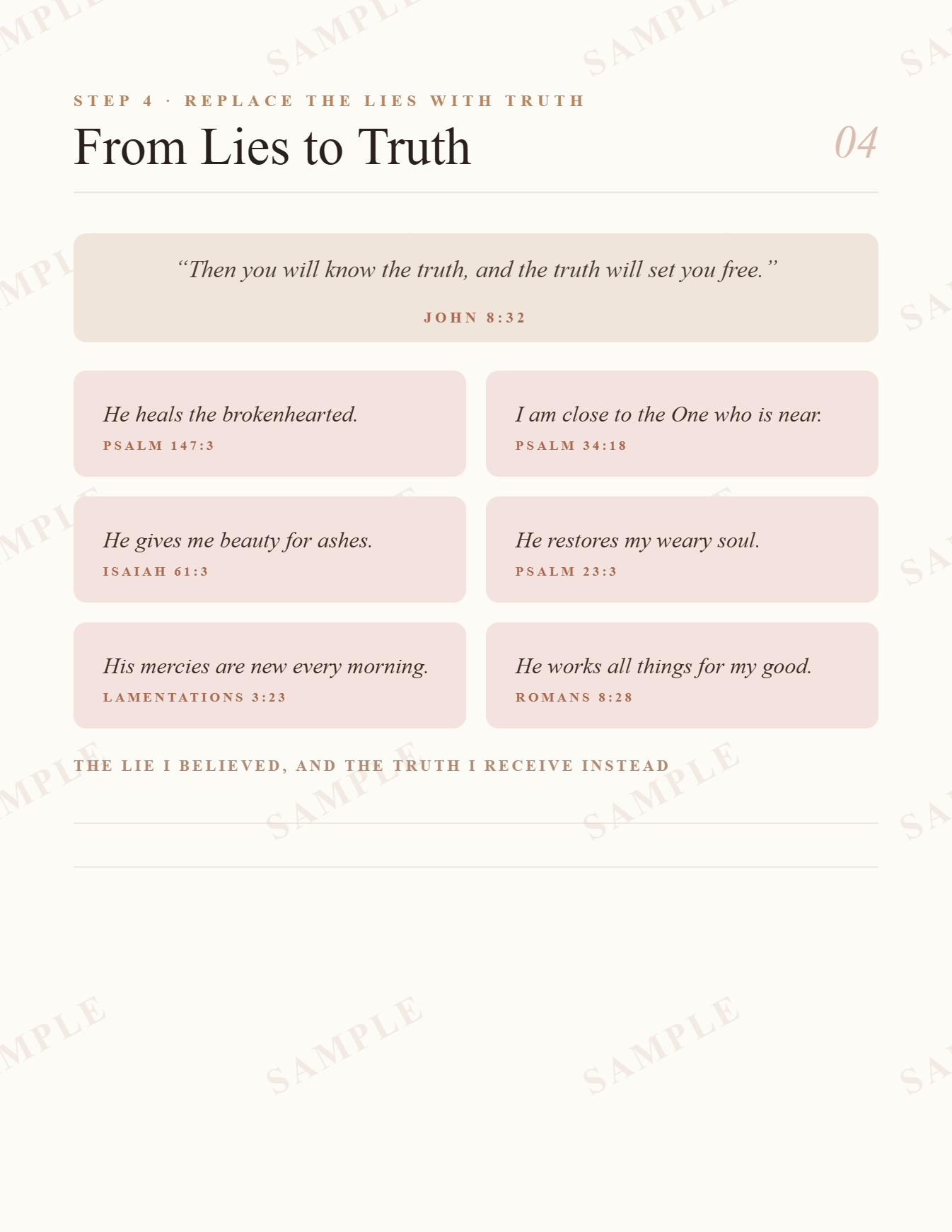 Beauty From Ashes: A Christian Healing Workbook for Women | Faith-Based Recovery, Hope & Restoration (Printable)