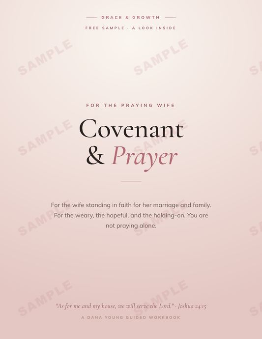 Covenant & Prayer: A Prayer Workbook for Wives | Praying for Your Marriage & Family with Strength & Hope (Printable)