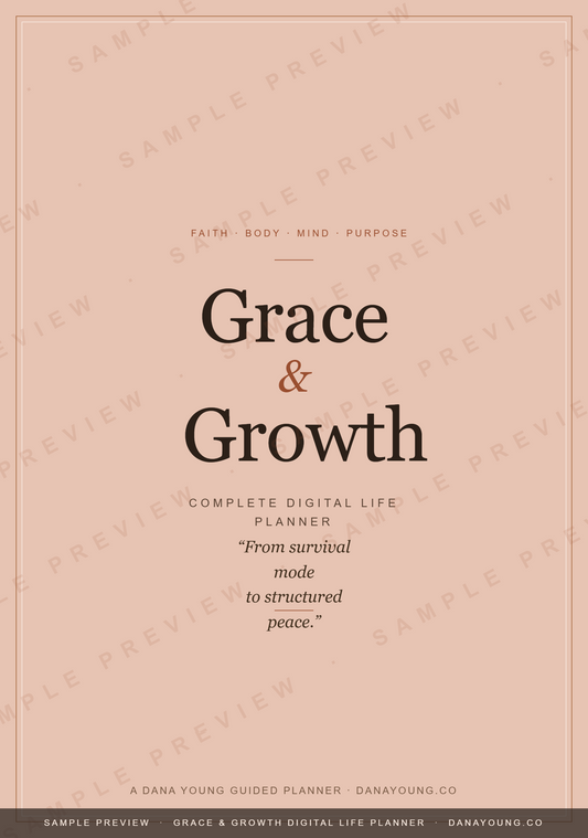 Grace & Growth Digital Life Planner - Linked Edition| Faith-Driven Planning for Women | Clickable Digital Planner | GoodNotes iPad PDF