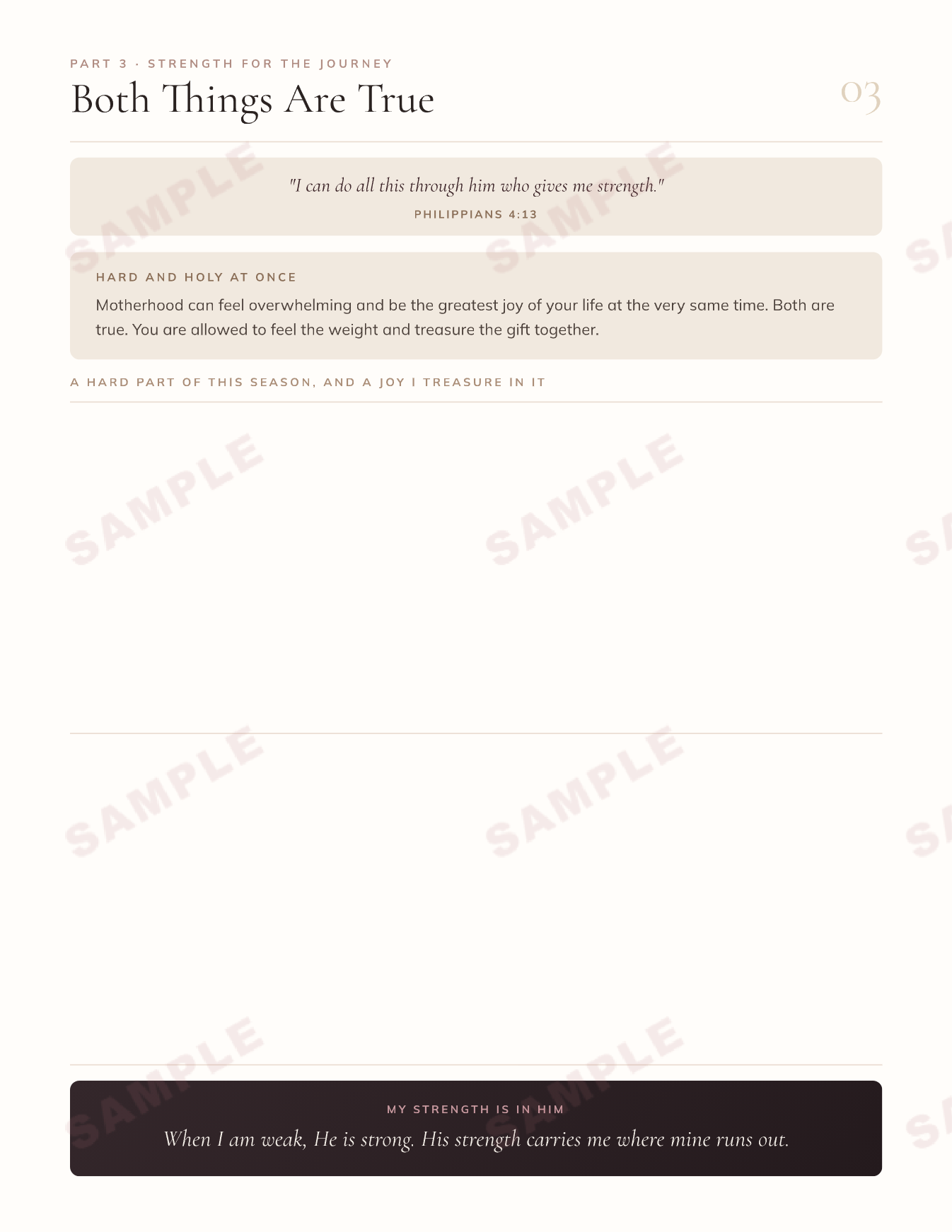 Single Mama — Strength & Faith Guided Workbook | Grace & Growth